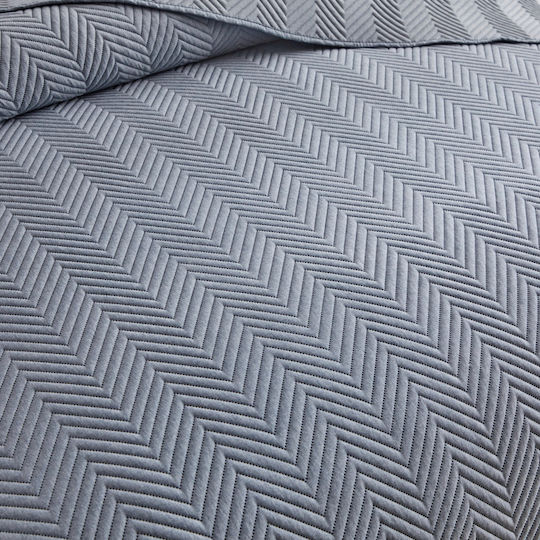 Liolios Home Покривало Кингсайз Микрофибър Деним 220x240см