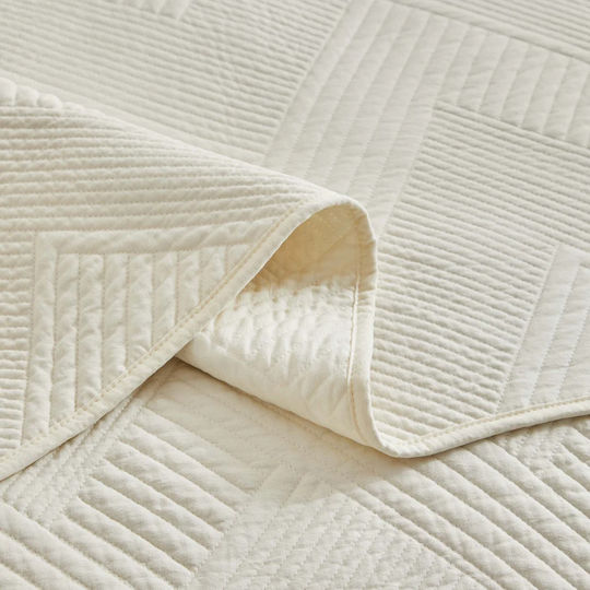 Liolios Home Diverso Cuvertură Semi-dublu din Poliester Ivory 180x240cm