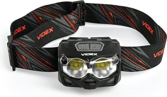 Videx Rechargeable Headlamp LED IP65 with Maximum Brightness 500lm White