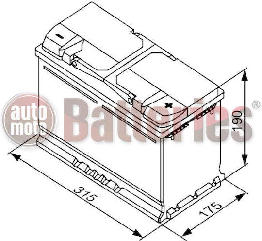 Bosch Batterie Auto S4011 S4011 mit Kapazität 80Ah und CCA 740A