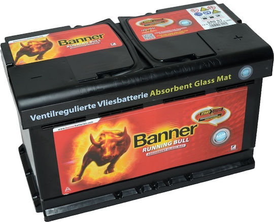 Banner Car Start/Stop Battery with 80Ah Capacity and 800A CCA