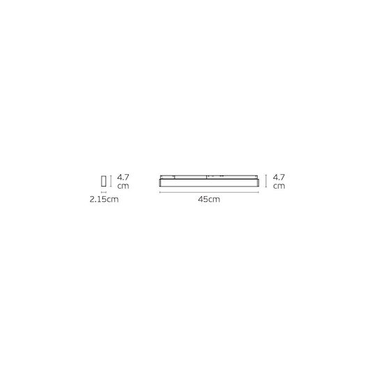 VK Lighting Commercial Linear LED Ceiling Light 12W Warm White IP20