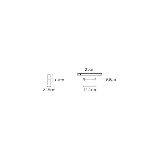 VK Lighting LED Γραμμικό Φωτιστικό Οροφής 6W Θερμό Λευκό IP20