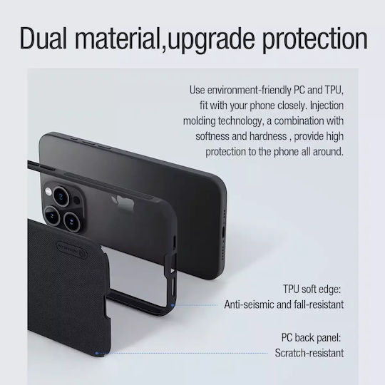 Nillkin Super Frosted Pro Back Cover Plastic Magnetic Blue (iPhone 15 Pro Max)
