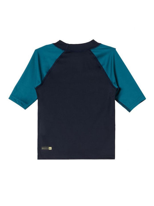 Quiksilver Îmbrăcăminte de Înot pentru Copii Bluză Anti-UV Everyday Short Sleeve Navy/blue