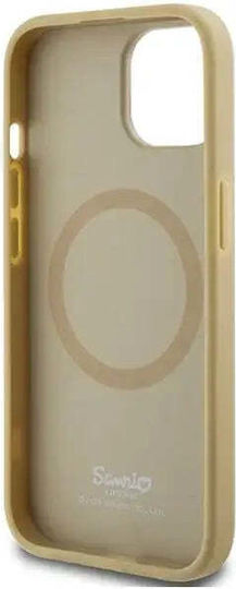 Hello Kitty Back Cover Plastic Gold (iPhone 15)