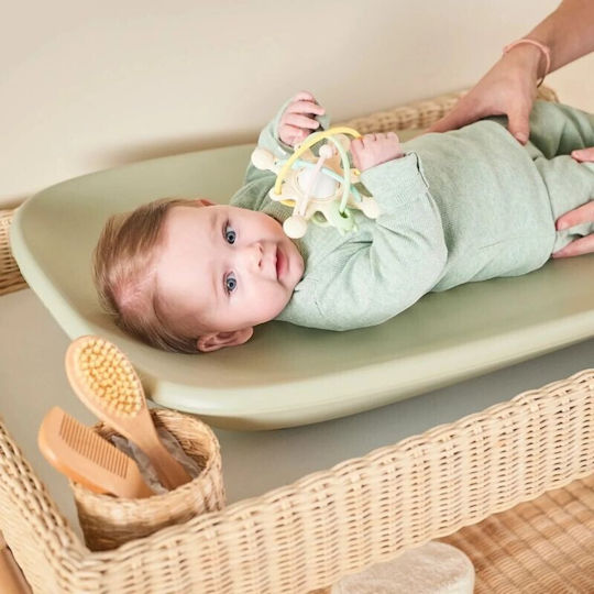 Nattou Soft Changing Pad made of Plastic Green 50x70cm