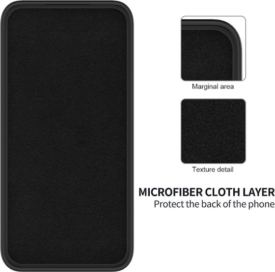Silky Soft-touch Finish Back Cover Σιλικόνης Μαύρο (Samsung Galaxy J4 Plus)