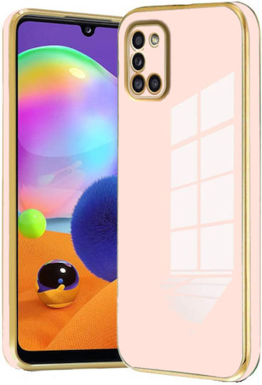 Bodycell Plated Umschlag Rückseite Silikon mit Band Gold (Galaxy A31)