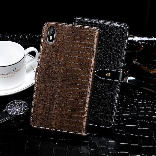 Idewei Crocodile Texture Horizontal Book Leather Blue (Galaxy J5)