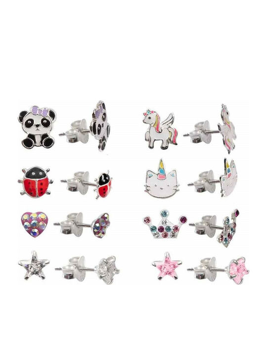 BB Klostermann Kids Earrings Studs Crowns from Silver