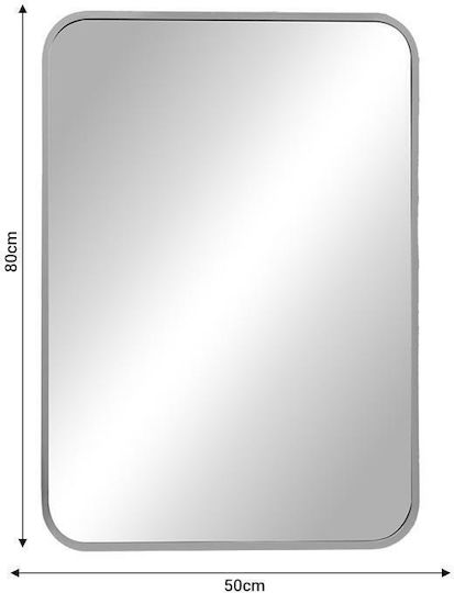 Pakketo Classy Ορθογώνιος Ασημί 80x50cm Pakketo Classy Ορθογώνιος Ασημί 80x50cm