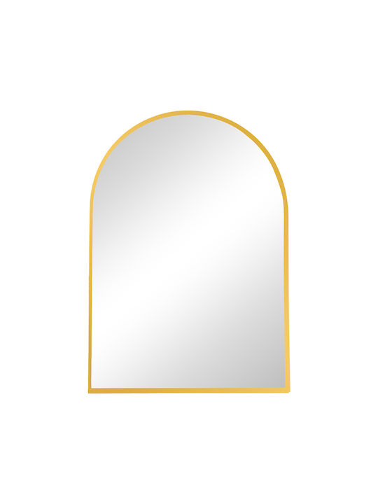 Pakketo Mirrory Wall Mirror with Gold Metallic Frame 80x50cm 1pcs