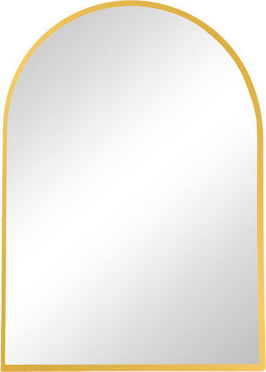 Pakketo Mirrory Wandspiegel mit Gold Metallisch Rahmen 80x50cm 1Stück
