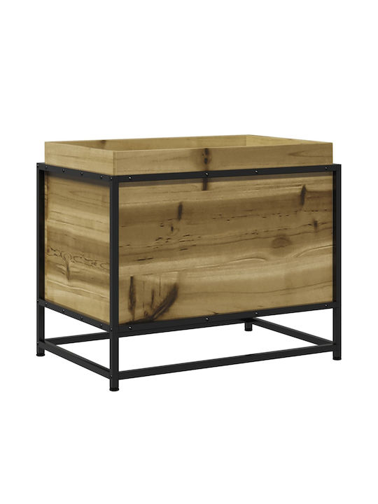 vidaXL Кутия за саксии Дърво Pine impregnated wood 60x40x50см.
