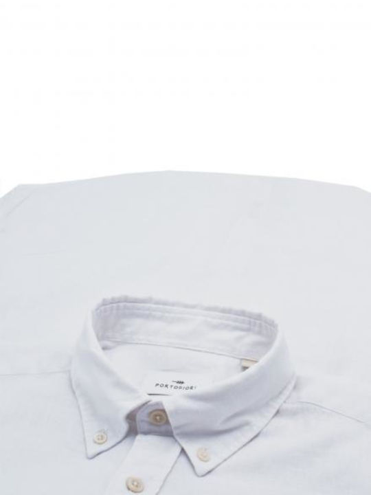 Portofiori Timo-849 Λινό Πουκάμισο White/001