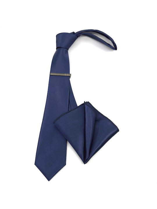 Legend Accessories Σετ Ανδρικής Γραβάτας σε Μπλε Χρώμα