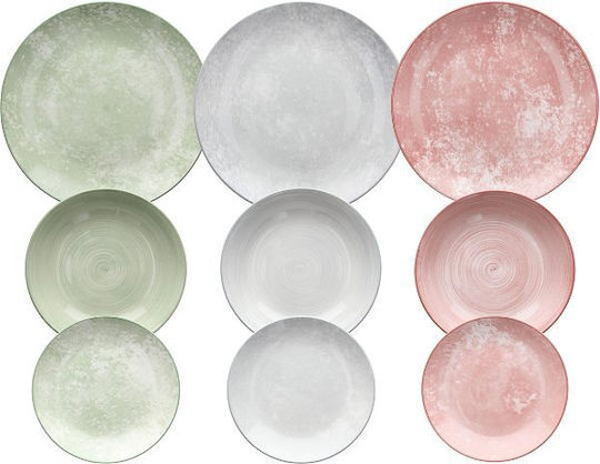 Tognana Madison Multicolour Porcelain Dinnerware Set 18pcs