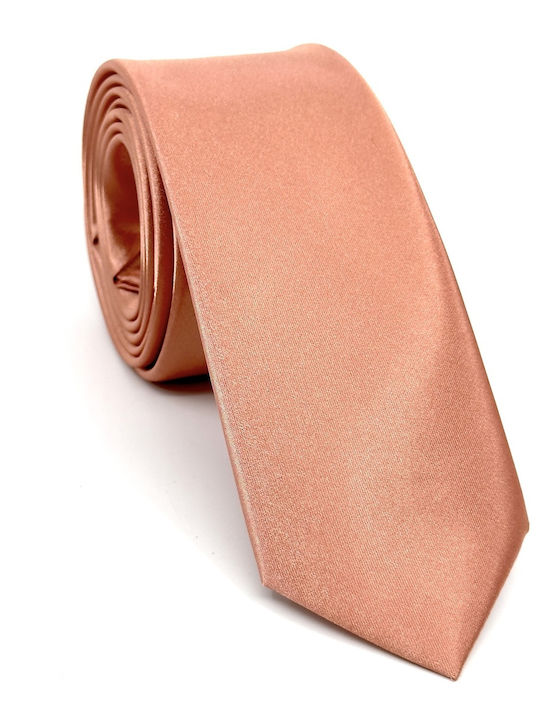Legend Accessories Σετ Ανδρικής Γραβάτας Μονόχρωμη σε Πορτοκαλί Χρώμα