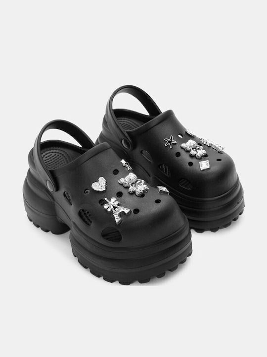 Luigi Damen Clogs Schwarz