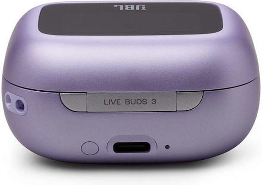JBL Live Buds 3 Bluetooth-Freisprecheinrichtung Kopfhörer mit Schweißresistenz und Ladeetui Lila