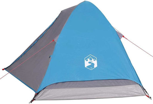 vidaXL Camping Tent Igloo Blue for 4 People 274x213x122cm