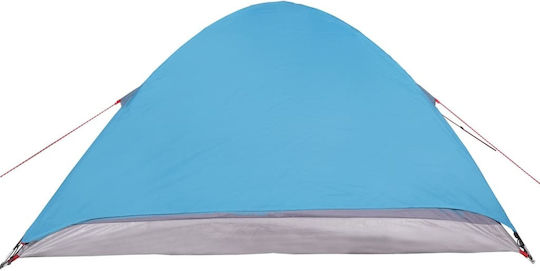 vidaXL Camping Tent Igloo Blue for 4 People 274x213x122cm