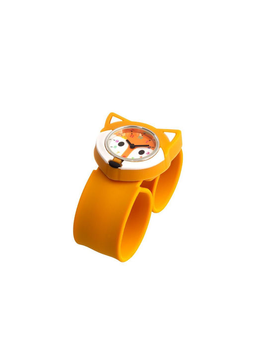 Pylones Kids Watch Tennis with Rubber/Plastic Strap Orange