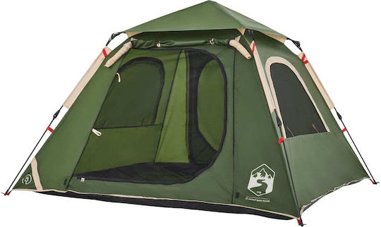 vidaXL Automatic Camping Tent Igloo Green 3 Seasons for 4 People 210x210x140cm