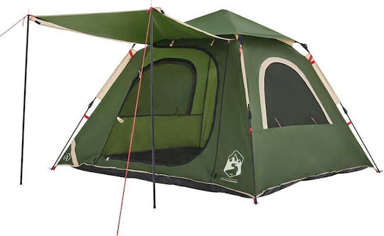 vidaXL Automatic Camping Tent Igloo Green 3 Seasons for 4 People 210x210x140cm