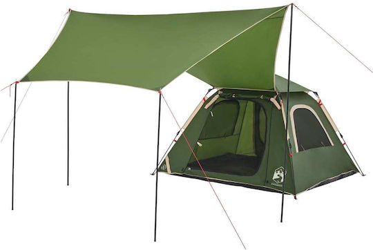 vidaXL Automatic Camping Tent Igloo Green 3 Seasons for 4 People 210x210x140cm