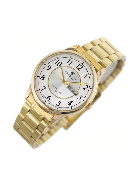 Perfect Watch Battery with Gold Metal Bracelet