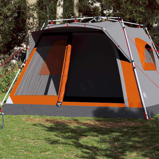 vidaXL Automatisch Campingzelt Hütte Gray für 7 Personen 325x325x231cm