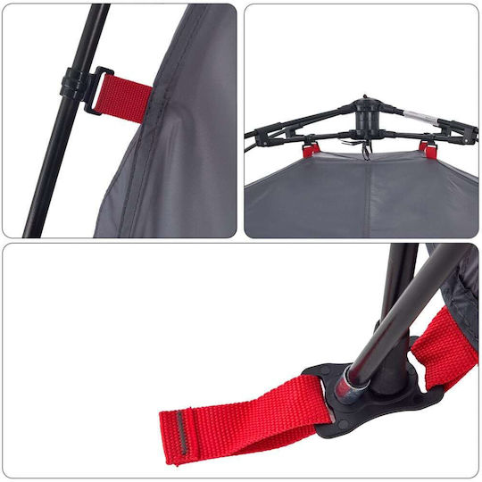 vidaXL Automatisch Campingzelt Iglu Gray für 3 Personen 220x210x150cm