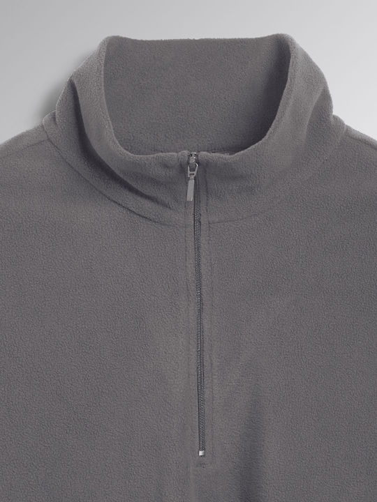 Long Sleeve Athletic Blouse Gray