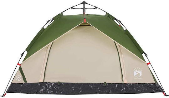 vidaXL Automatic Camping Tent Igloo Green 3 Seasons for 3 People 195x187x113cm