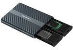 Qoltec Case for Hard Drive M.2 SATA III with Connection Type-C