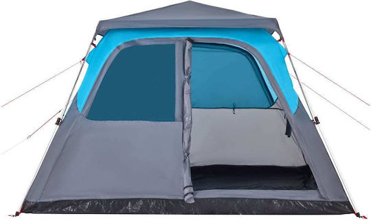 vidaXL Camping Tent Igloo Blue 3 Seasons for 6 People 310x285x200cm