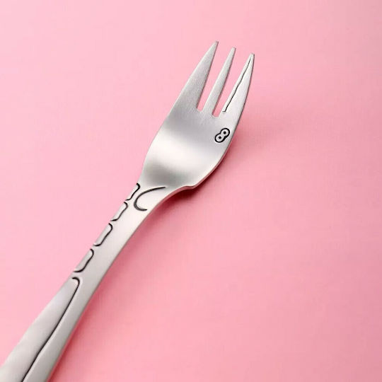 Aoke Baby Cutlery Set made of Metal Silver
