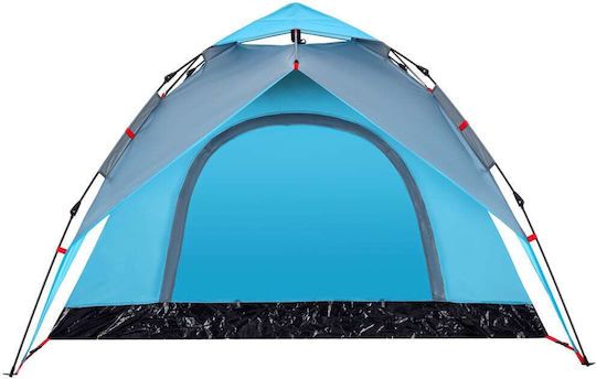 vidaXL Αυτόματη Σκηνή Camping Igloo Μπλε για 3 Άτομα 230x200x148εκ.