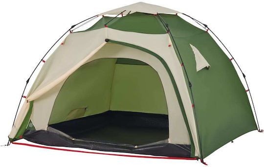 vidaXL Automatisch Campingzelt Iglu Grün für 4 Personen 326x260x175cm