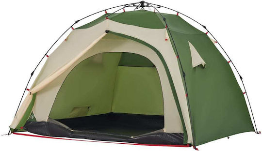 vidaXL Automatisch Campingzelt Iglu Grün für 4 Personen 326x260x175cm