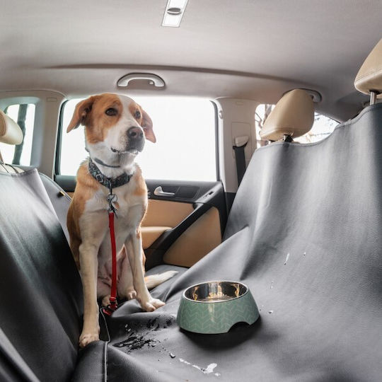 Autocover Car Cover for Dogs with Application on Front Headrests - Medium Waterproof Seat Cover Car for Dog Black