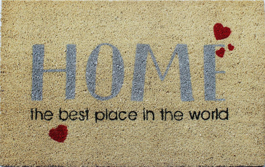 Multicolour Coconut Tree Doormat 75x50cm Multicolours
