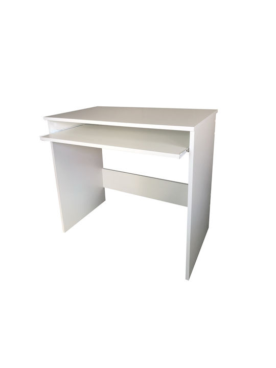 Birou Ivett Din Lemn Alb 80x48x73 cm