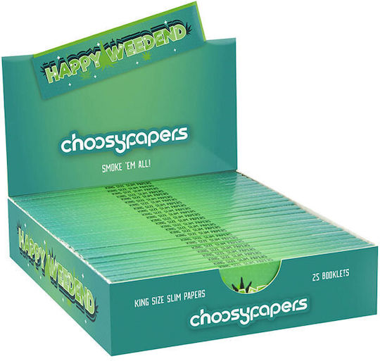 Choosypapers Χαρτάκια King Size Slim 32φ Happy Weekend