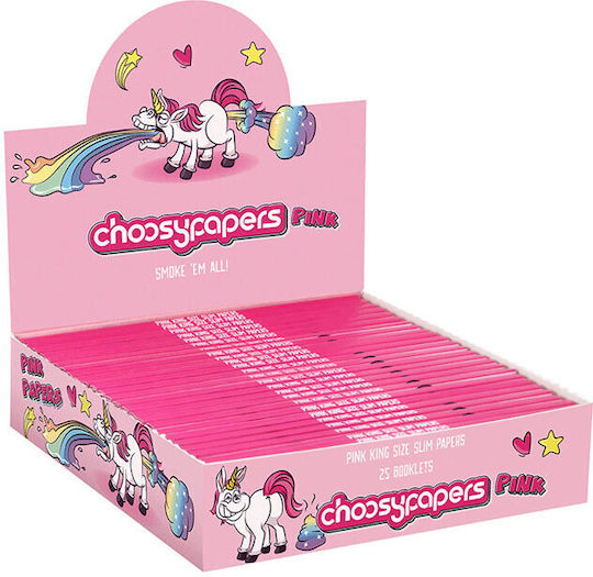 Choosypapers Χαρτάκια King Size Slim 32φ Puking Unicorn