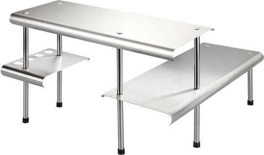 Wenko Επιτραπέζια Βάση Inox 50x50x31εκ. Ασημί