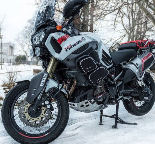 Marselus Set de Genti Laterale pentru Motociclete in Negru culoare