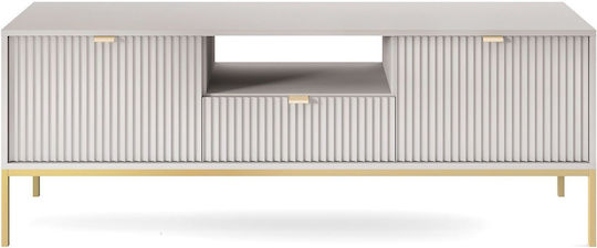 Έπιπλο Τηλεόρασης Nova Γκρι + Χρυσό Μ154xΠ39xΥ56cm P_Nova_TV_SZAR-g